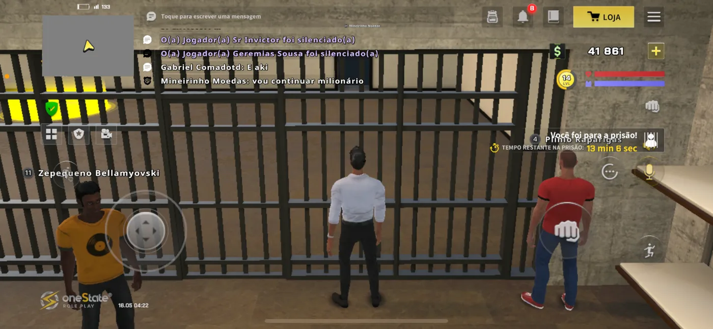 Tela de prisão no OneState RP